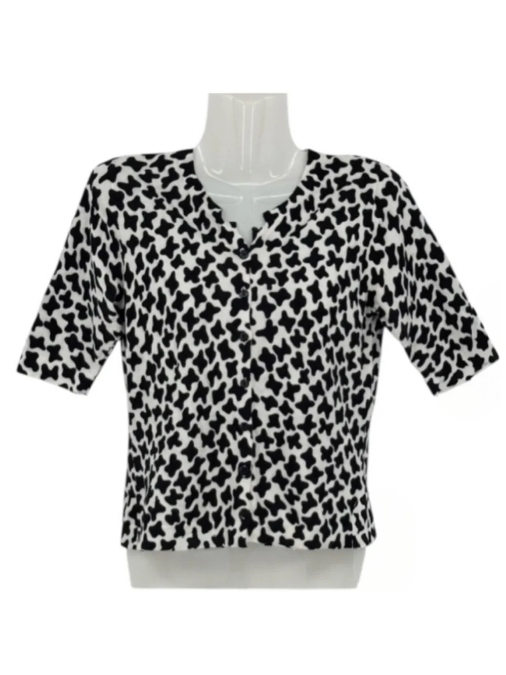 Anthropologie Cropped Short Sleeve Cardigan by Leah Reena Goren